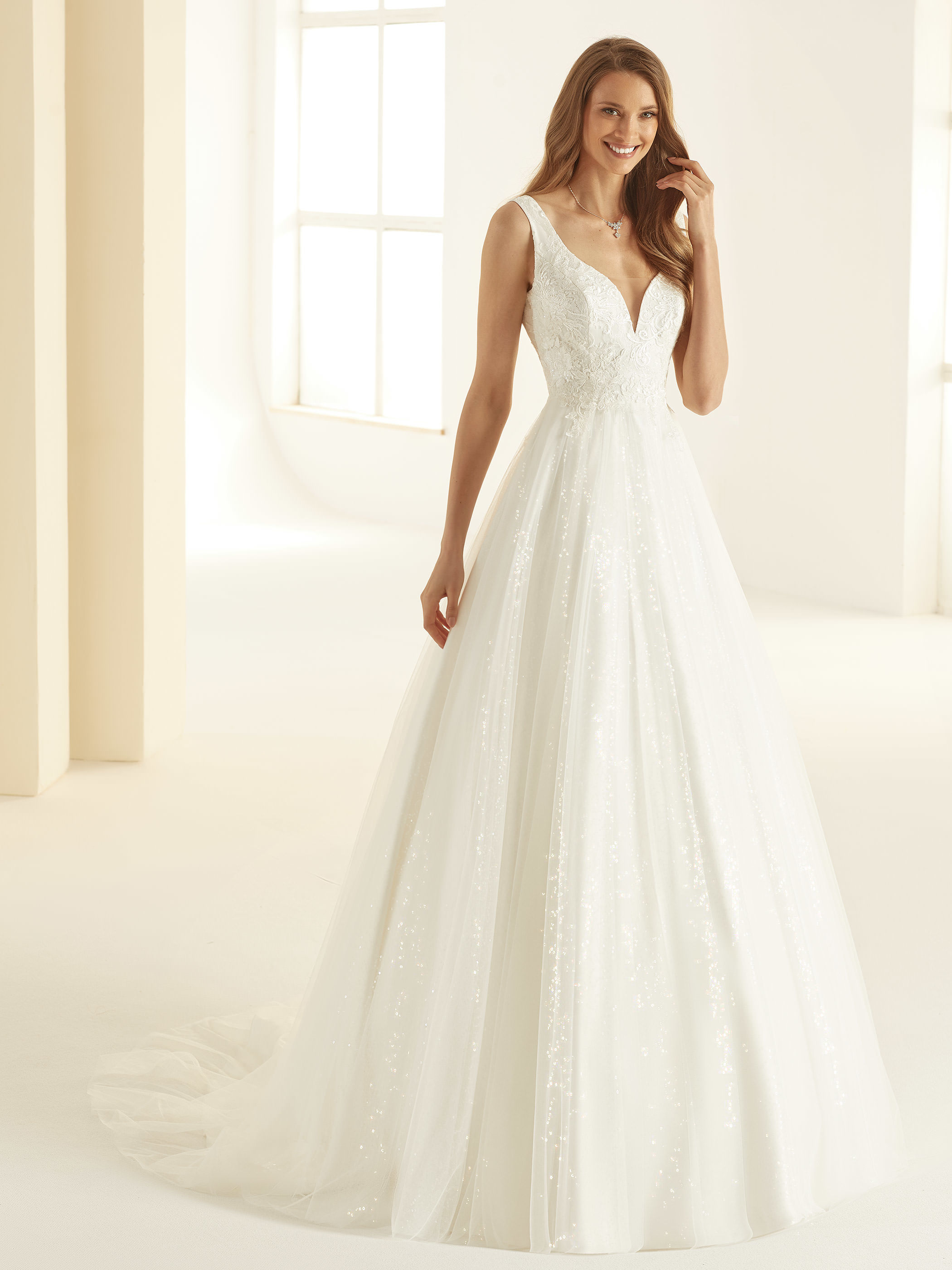 Robe de mariée Bohème Larissa Bianco Evento